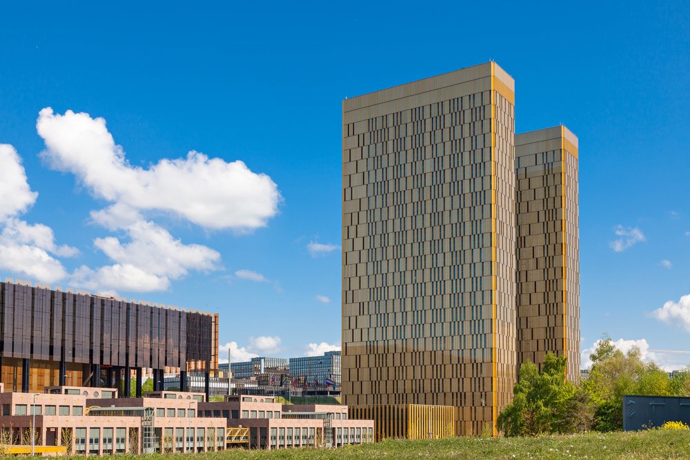 The two towers of the European Court of Justice on Kirchberg in Luxembourg
