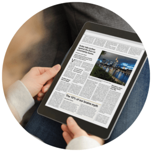 news article on ipad